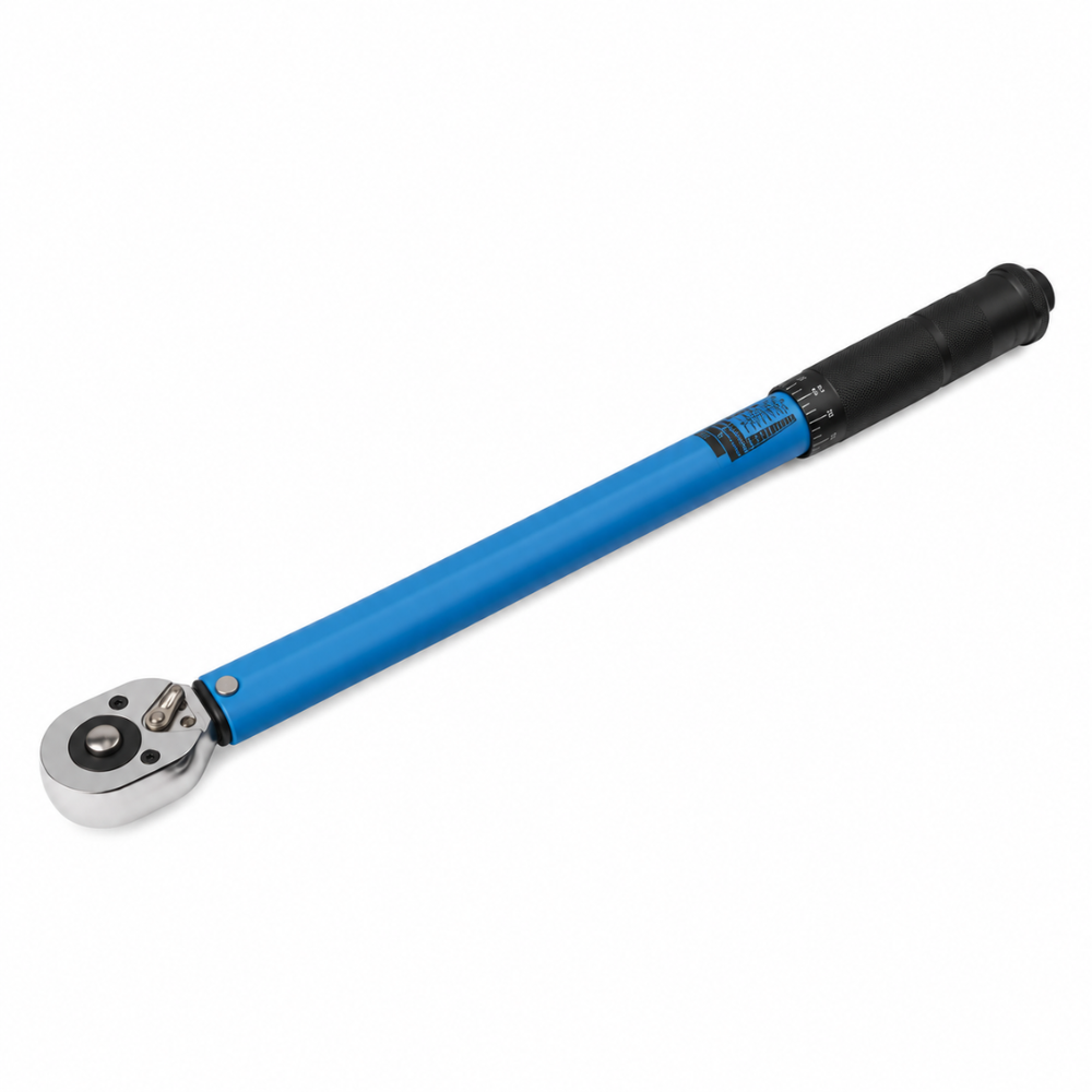 Clé Dynamométrique 3/8" Bidirectionnelle Bleue, 3 Plages au Choix