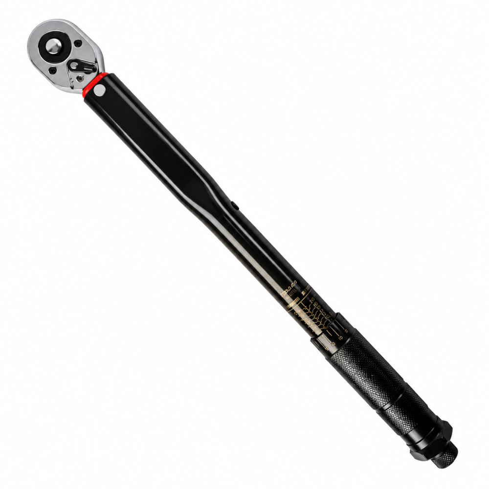 Clé Dynamométrique 1/2" 28-210 N.m Noire avec Adaptateurs