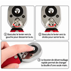 Clé Dynamométrique 1/2" 28-210 N.m Noire avec Adaptateurs