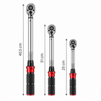 Coffret 3 Clés Dynamométriques 1/4" 3/8" 1/2" 5-220 N.m